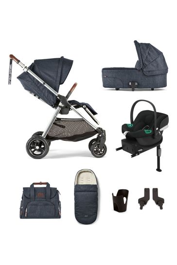 Buy Mamas Papas Flip XT3 Navy Blue Flannel 7 Piece Complete Aton