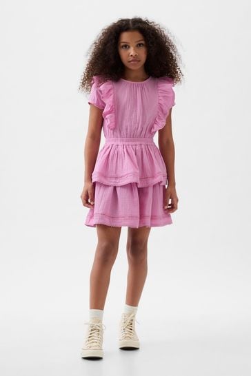 Gap Pink Ruffle Dress (4-13yrs)