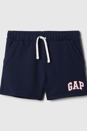 Gap Blue Pull On Logo Jogger Shorts (4-13yrs)