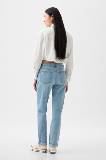 Buy Gap Mid Rise Girlfriend Jeans from Next France