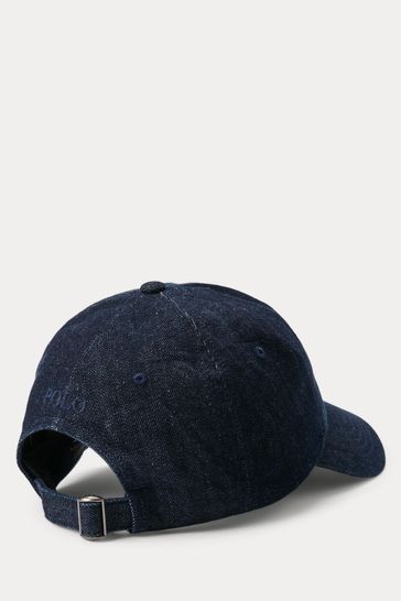 Blue jean top polo hat