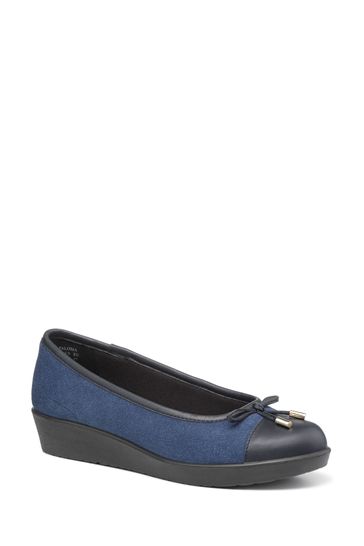 Hotter Blue Paloma Slip On Regular Fit Shoes