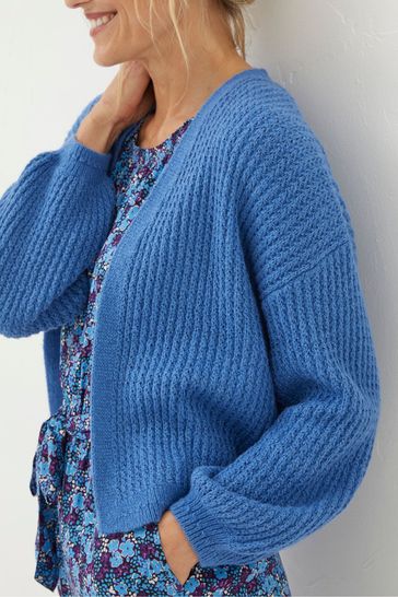 Blue cardigan sweater outlet