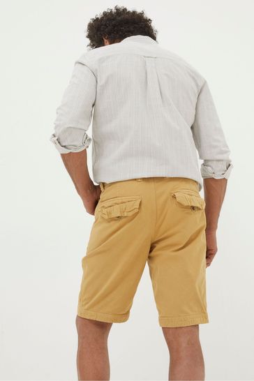 FatFace Yellow Cove Flat Front Shorts