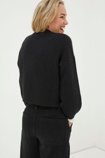 Fat face black cardigan sales