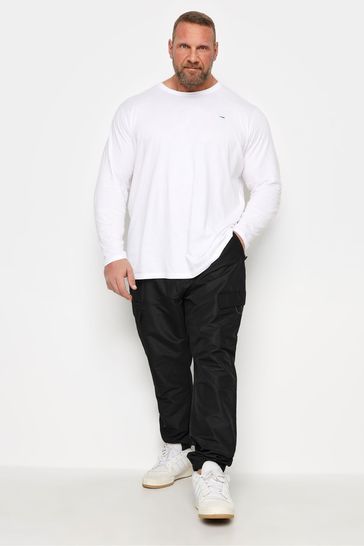 Buy BadRhino Big Tall Black Tech Cargo Trousers from Next Belgium