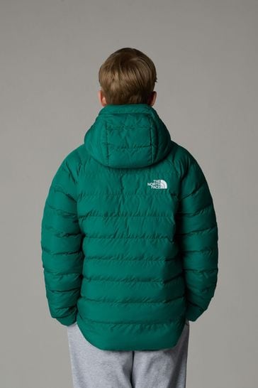 Boys green north face jacket store
