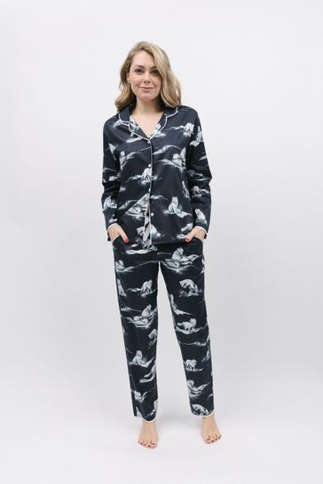 Buy Cyberjammies Grey Arctic Fox Print Pyjamas Set from Next USA