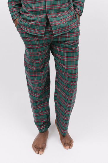 Cyberjammies Green Check Pyjamas Bottoms