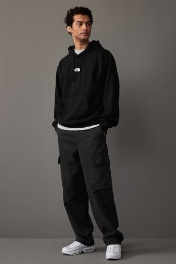 North face hoodie black mens online