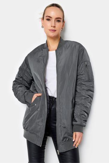 Longline bomber jacket discount