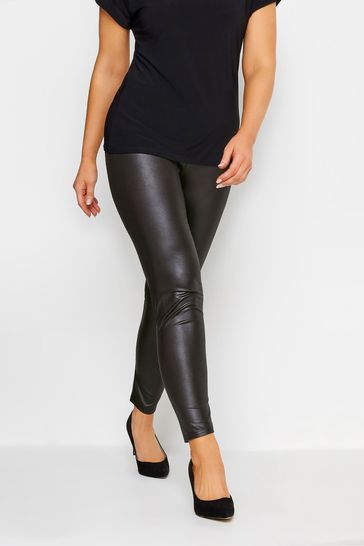 Buy M Co Black Wet Look Leggings from Next Bahrain
