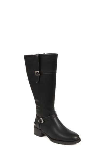 Pavers black shop knee high boots