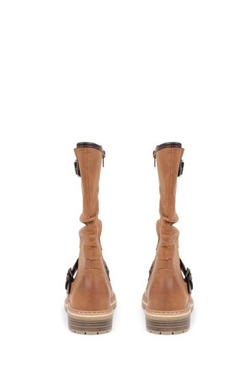 Pavers Buckle Mid Calf Boots