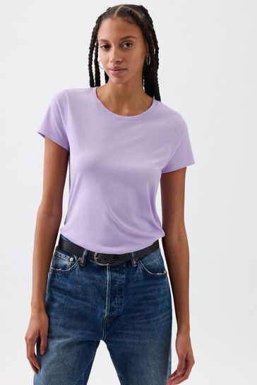 Gap Purple Favourite Crew Neck Short Sleeve T-Shirt