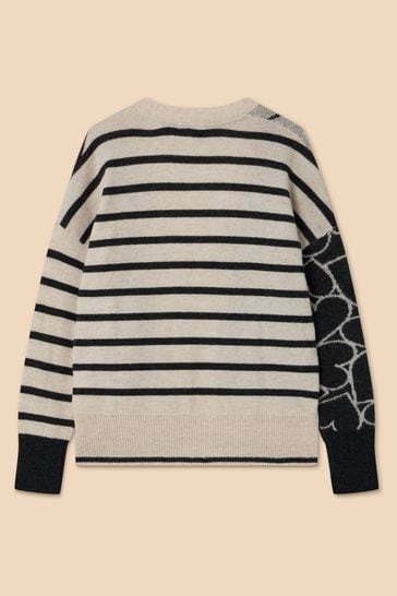 White stuff grey cardigan top