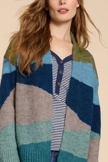 Buy White Stuff Green Patti Patchwork Cardigan from Next Australia