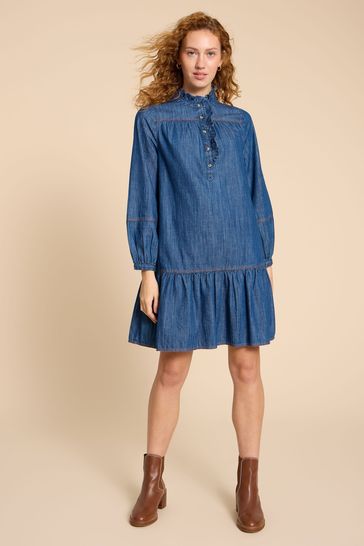 White Stuff Blue Maisie Denim Dress