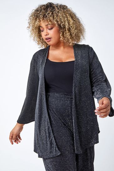 Buy Roman Curve Longline Stretch Cardigan from the Laura Ashley