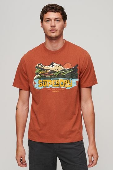 Orange store graphic tee