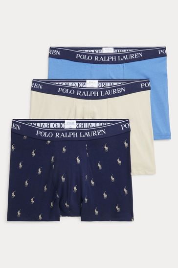 Pack de 3 calzoncillos clásicos de algodón elástico de Polo Ralph Lauren