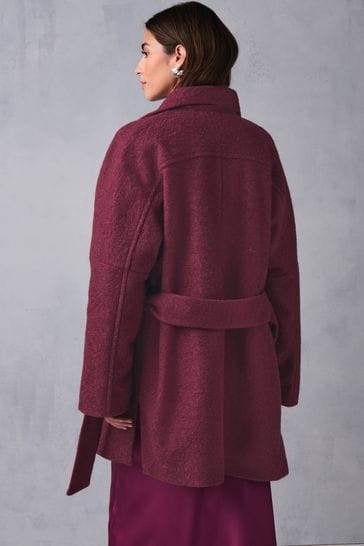 Burgundy coatigan shop