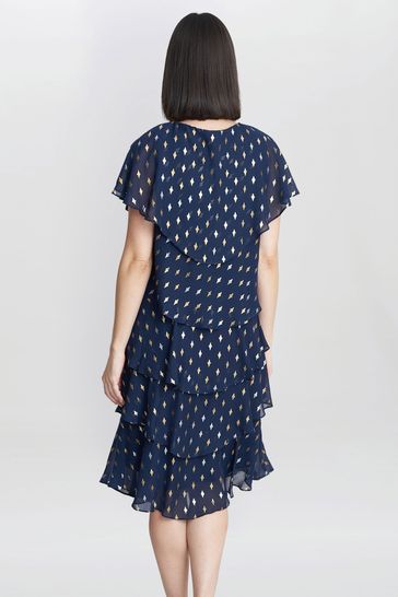 Gina bacconi best sale polka dot dress