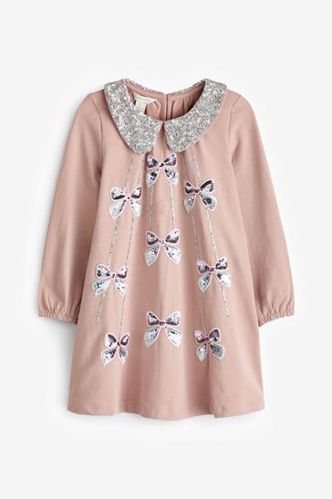 Monsoon pink clearance sequin dress
