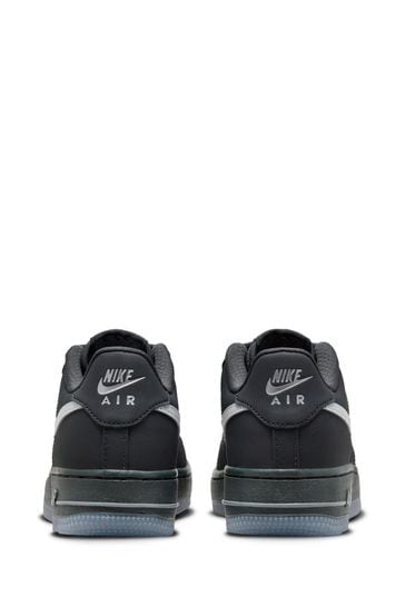 Buy Nike Black White Junior Air Force 1 Trainers from Next Denmark