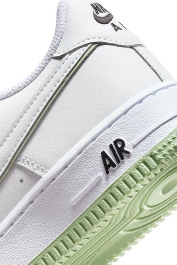 Nike white air force 1 trainers youth top