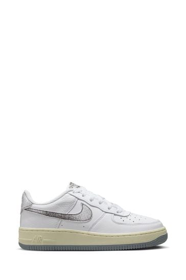 Nike White Air Force 1 LV8 3 Youth Trainers