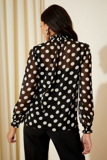 High neck deals blouse next