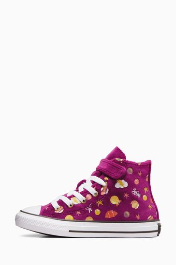 Converse Purple 1V Wonka Trainers