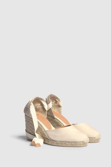 Buy Castaner Carina Wedge White Espadrilles from the Next UK online shop