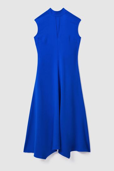 Blue fitted dress shop