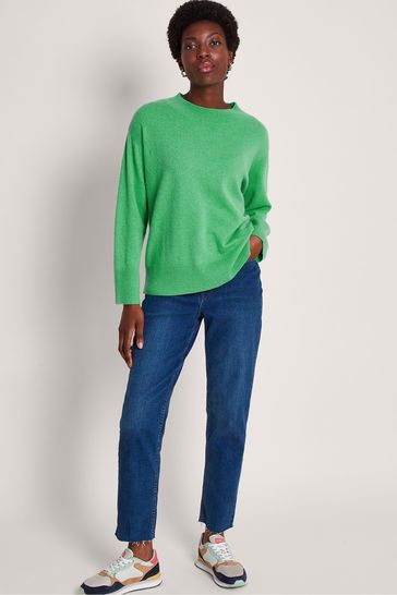 Monsoon top green jumper