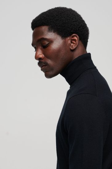 Superdry black new arrivals sweater