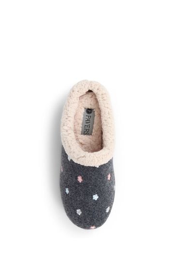 Buy Pavers Grey Pavers Grey Casual Full Slippers from Next Kuwait