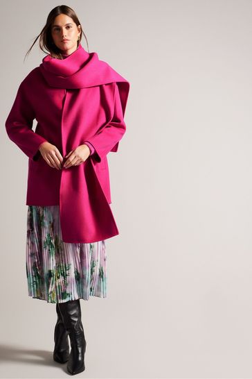 Ted baker shop pink coat