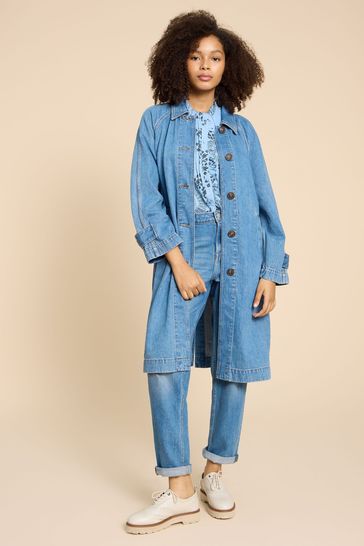 Buy White Stuff Blue Oakleigh Denim Coat from Next USA