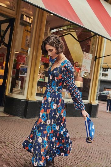 Boden blue shop floral dress