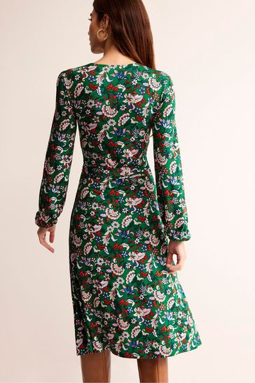 Boden green wrap dress clearance