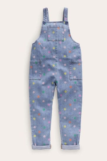 Boden Blue Spot Relaxed Dungarees