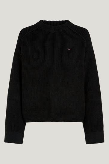 Buy Tommy Hilfiger Knit Black Sweater from the Laura Ashley online