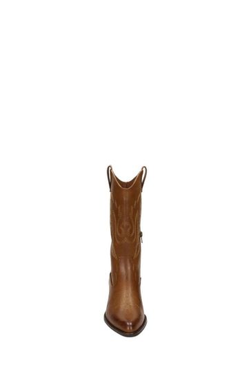 Buy Novo Brown Laci Western Calf Boots from Next USA