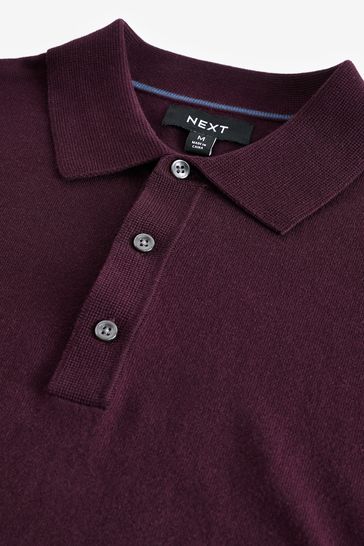 Maroon polo long sleeve cheap