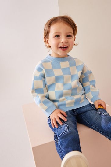 Next blue jumper cheap