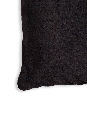 BHS Black Microfleece 59x59cm Cushion