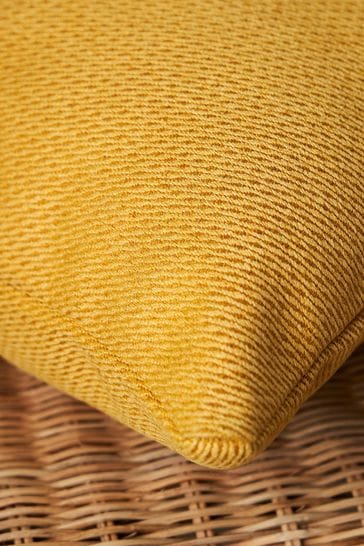 BHS Ochre Yellow Snow Fleece Cushion