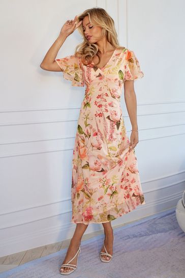 Next chiffon dress cheap
